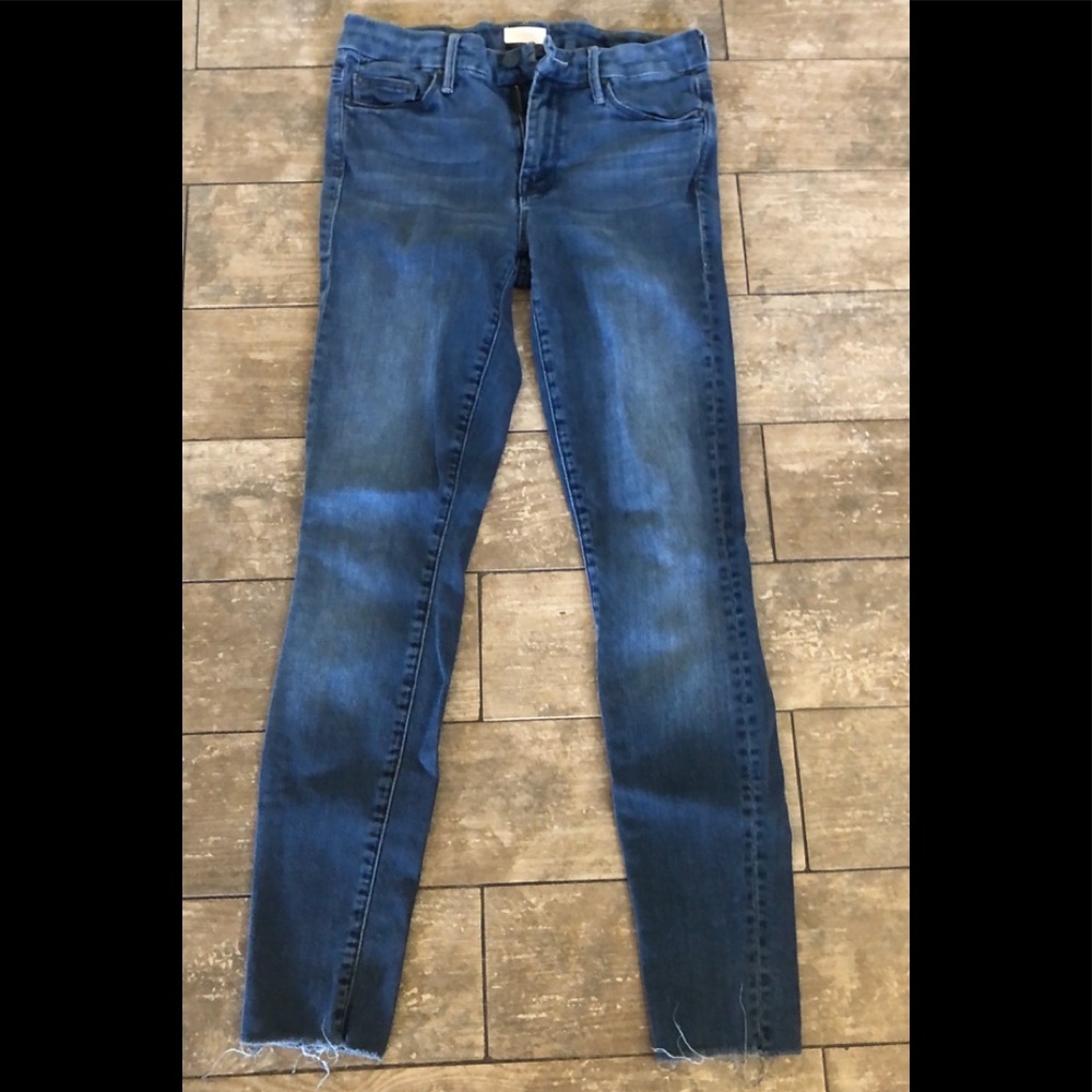 Mother Denim LOOKER ANKLE FRAY midrise